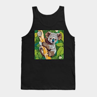 Cute Koala Artwork Tank Top